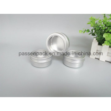 150g Aluminum Container for Cosmetic Soap Packaging (window screw lid)